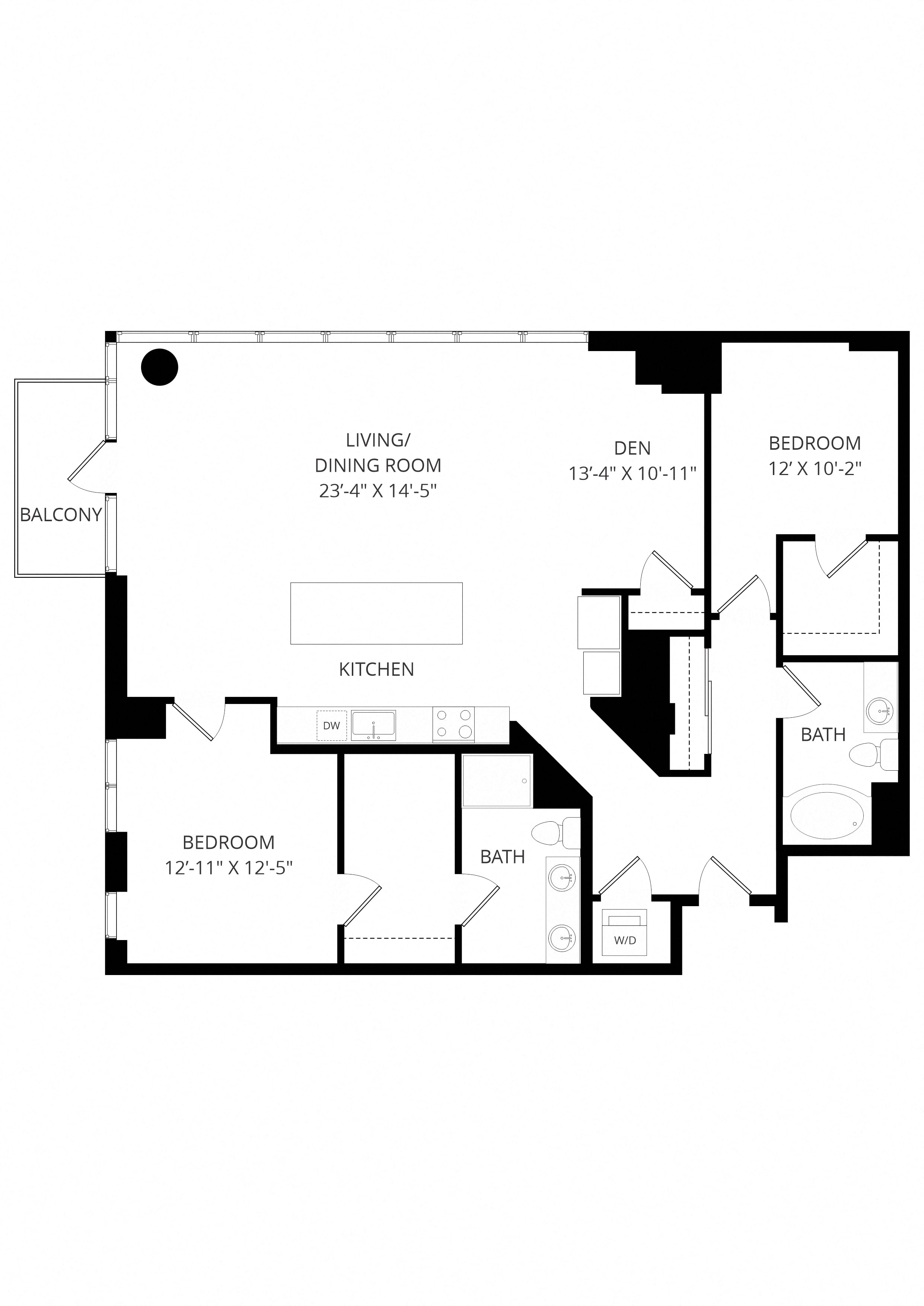 2x2dp C14 floor plan